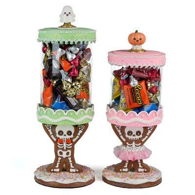 Gingerdead Jack and Jill Candy Canisters Set of 2