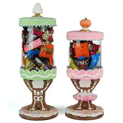 Gingerdead Jack and Jill Candy Canisters Set of 2