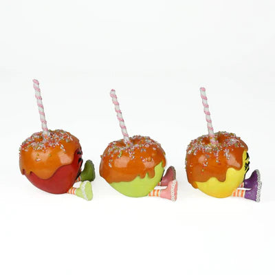 Gasp, Sniffles and Giggles Candy and Carmel Apples Set of 3