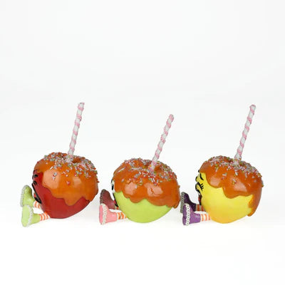 Gasp, Sniffles and Giggles Candy and Carmel Apples Set of 3