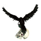 Watchful Crow with Tea Light Lantern