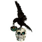 Watchful Crow with Tea Light Lantern
