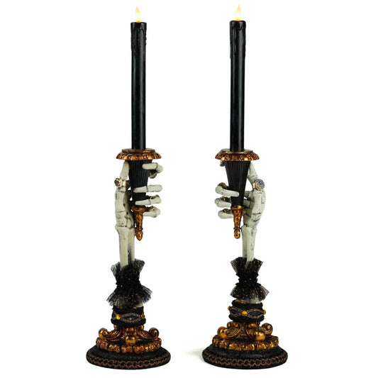 Skeleton Hand Candle Holders Set of 2