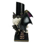Winged Skull Pillar Candle Holder