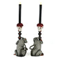 Rat Candlestick Holders Set of 2