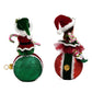 Merry Elves on Ornament set of 2