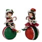 Merry Elves on Ornament set of 2