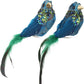 Sparkling Bird Ornament, Set of 6 - 6 x 3 Inches