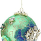 King's Jewel Ball Ornament, Turquoise - 5 Inches