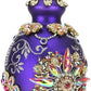 King's Jewel Egg Ornament, Dark Blue/Pur - 7 Inches