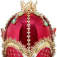 Faberge Jewel Egg Ornament, RED/RAS 7''