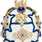 Faberge Jewel Egg Ornament, CHINO 7''