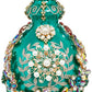 King's Jewel Fancy Finial Ornament, Teal - 8 Inches