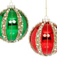 Pearl beaded Ball Ornament, Assortment of 2 - 4 Inches, Set of 6