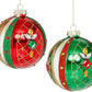 Jeweled Harlequin Ball Ornament, Assortment of 2 - 4 Inches, Set of 6