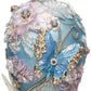 Faberge Jewel Egg Ornament, Blue - 7 Inches