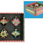 Venetian Jeweled Ornament, Box of 8 - 4 Inches
