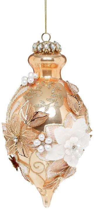 Kings Jewel Fancy Finial Ornament, Gold - 8 Inches