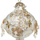 Kings Jewel Extra Fancy Finial Ornament, White- 8 Inches