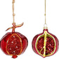Pomegranate Ornament, Assortment of 2 - 3-4 Inches1