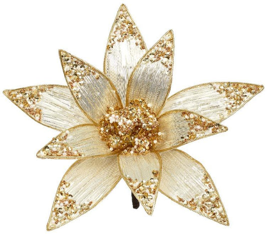 Glimmer Poinsettia- 6.5 Inches (Box of 12)