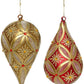 Snowflake Teardrop Ornament, Box of 8 – 6.5 Inches