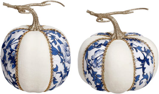 Pumpkin, Blue and White Pumpkin Set