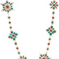 Vintage Jeweled Snowflake Garland - 36 Inches (Set of 6)