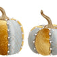 Pearl Pumpkin, Aqua/Tan, Assortment of 2-7- 9 Inches