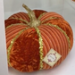 Velvet Pumpkin, Orange-11.5 x 8.5 Inches (Set of 2)