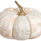 White Blush Lace Pumpkin-11.5 x 8.5 Inches (Set of 2)