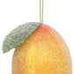 Frosted Lemon Ornament , Box of 12 - 4 Inches