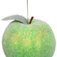 Frosted Green Apple Ornament , Box of 12 - 3 Inches