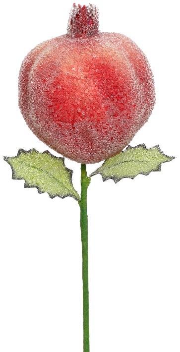 Christmas Pomegranate Pick , Box of 12 - 10 Inches
