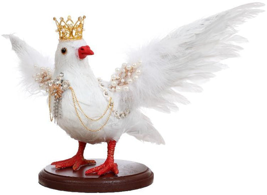 Jeweled Bird with Open Wings - 18 x 9.5 Inches (set of 2)