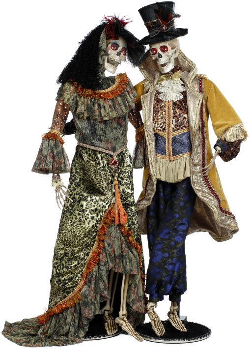 Mr and Mrs Bohemian Skeleton - 60 Inches