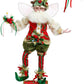 Holly and Ivy Fairy Stocking Holder - 21 Inches