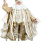 Snow and Pearls Santa - 48 Inches