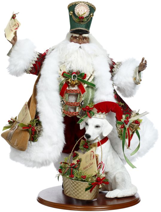 Santa's Mail Call with Dog -, African American
