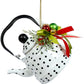 Potkadots Teapot with Deco Ornament - 8 Inches