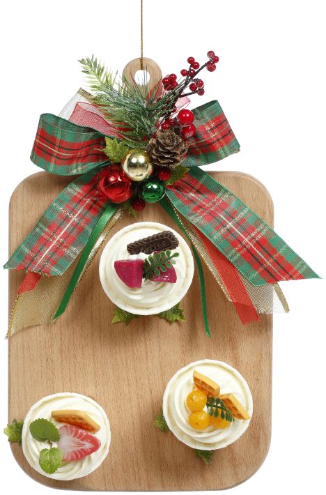 Cutting Board with Fruits, Large- 13 Inches