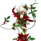 Lady Poinsettia Rd/Grn 27.5"
