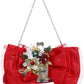 Red Bag, Ribbon Shape Ornament 10 X 5.5''
