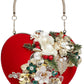 Red Bag, Heart Ornament 7 X 6''