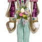 Rabbit Nutcracker Green, Small - 24.5 Inches