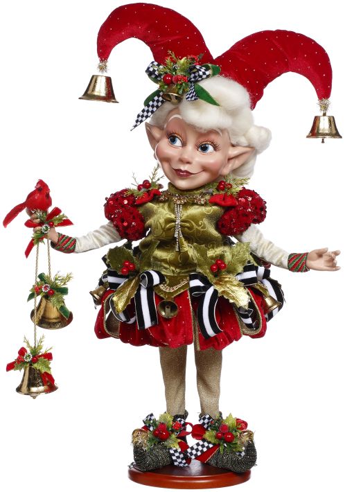 Holly Belle Elf On Base, Medium - 20.5 Inches