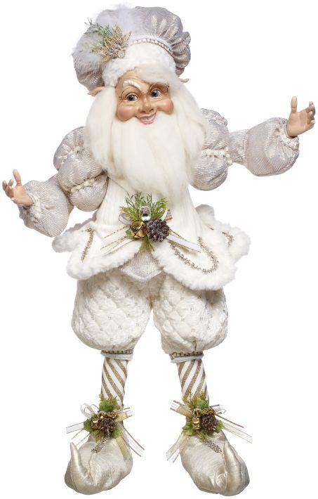 North Pole White Christmas Elf - 36 Inches