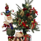 Decorating Tree Elf Scene with Lights, Small - 10 x 20 Inches
