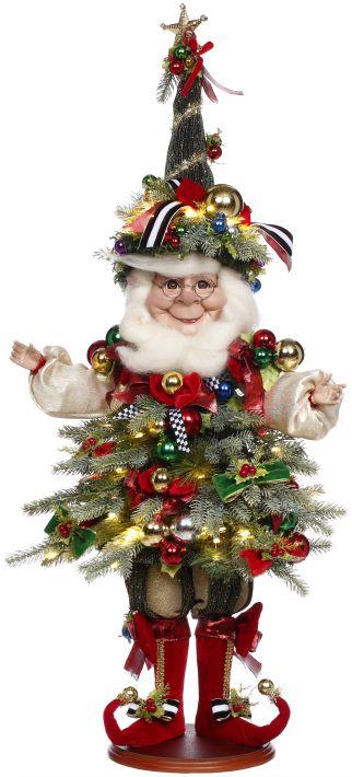Christmas Tree Elf with Lights, Medium -