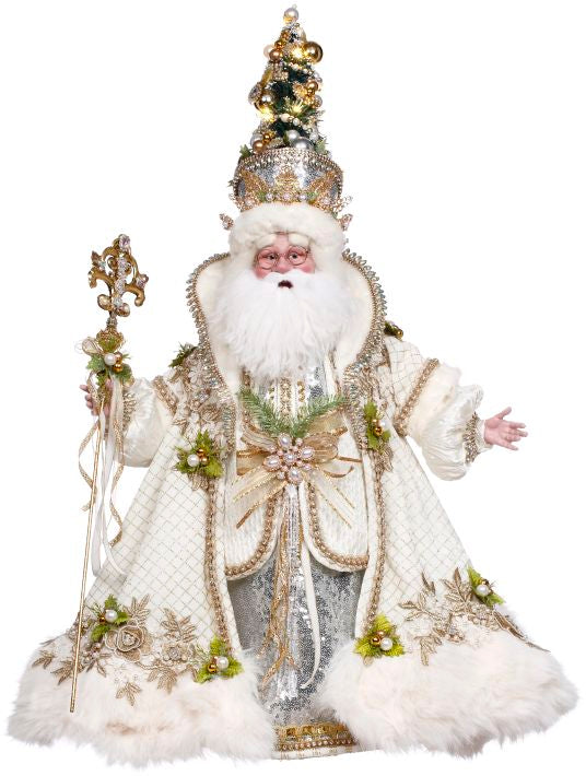 White Christmas Santa - 30 Inches